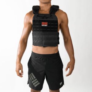 ウェイトベストWEIGHT VEST MAN + WEIGHT PLATE BLACK (X2)